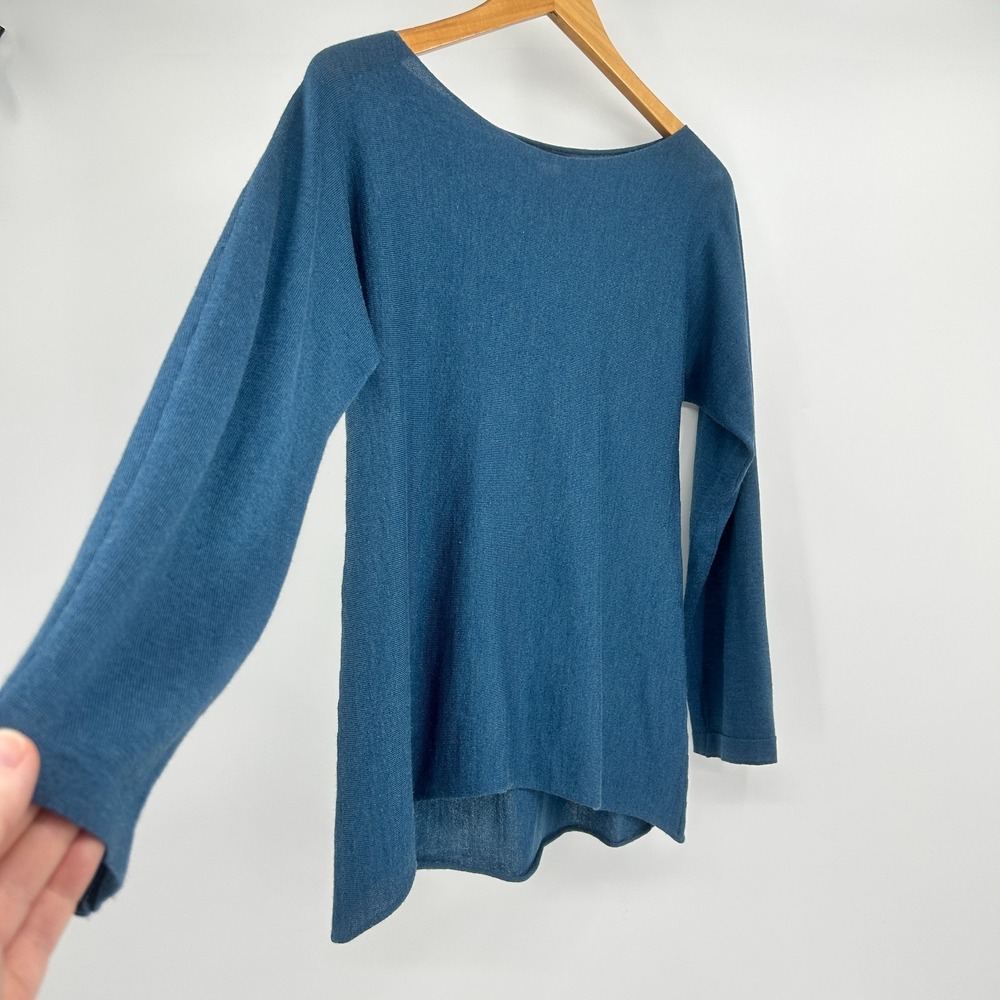 Old Money Quiet Luxury Sweater Womens M Alpaca Silk Wool Made in Italy Parisian